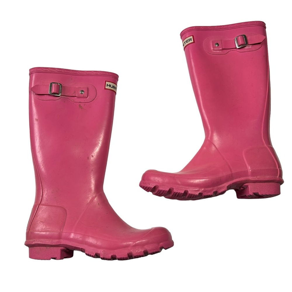 Kids Hunter Original Classic Rain Boots Bright Pink Girls Size 6